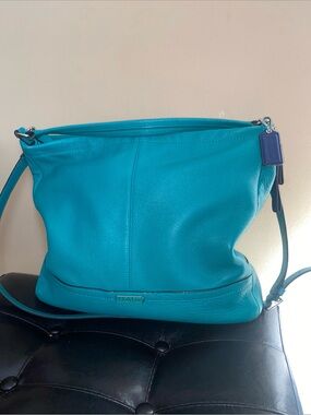 Green Coach Leather Shoulder Bag - Women